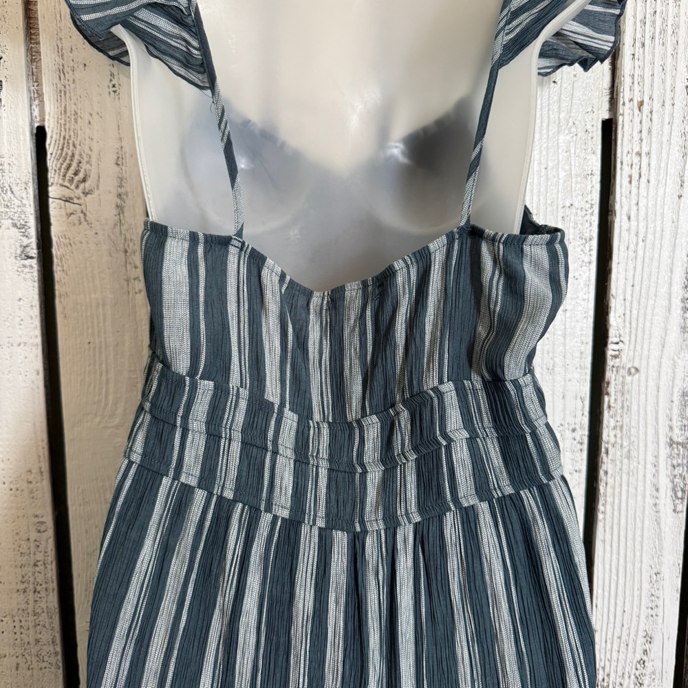 Striped Blue Midi Dress - Picture 7 of 12